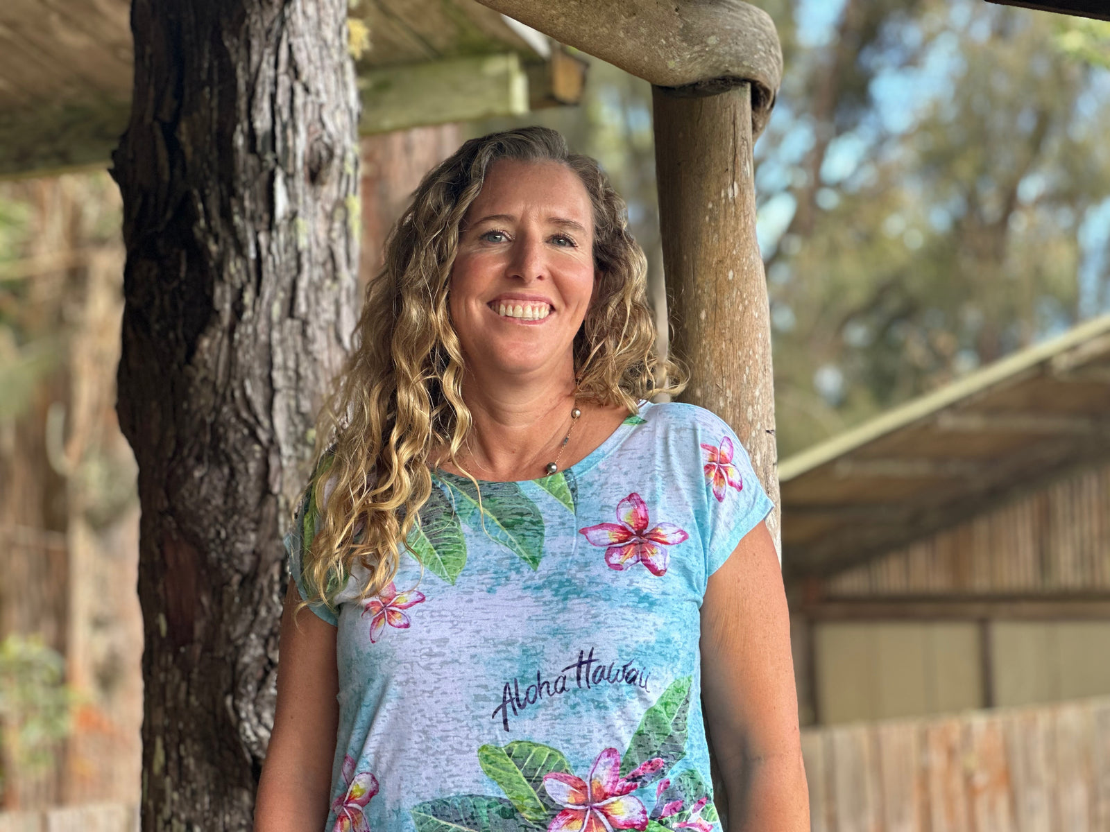 Kai Wahine Designs Plumeria Women's Burnout Dolman tee