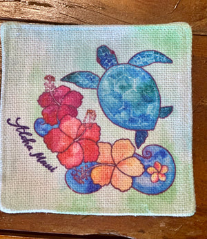 COASTERS - 100% ABSORBANT COTTON