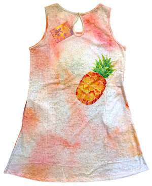 Kai Wahine Designs Burnout Tank Coverup - Pineapple