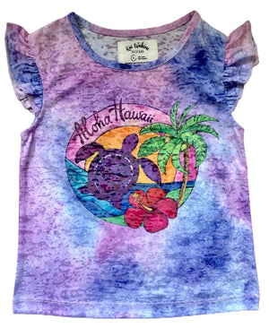 Kai Wahine Designs Keiki -Girls Palm Turtle